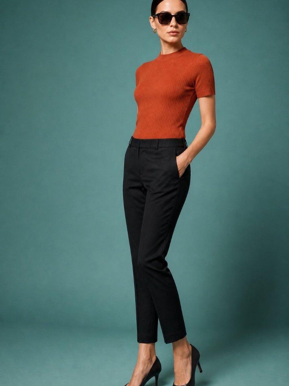 Banana Republic Sloan Crop Office Career Workwear Womens Trouser Pants Size 6